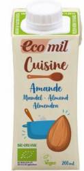 Crema vegetala pentru gatit cu migdale Eco-Bio 200ml - Ecomil