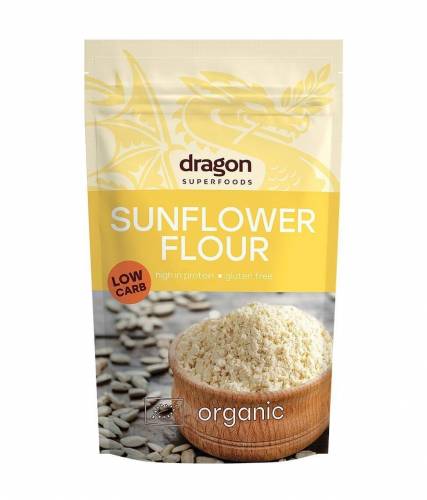 Faina de seminte de floarea soarelui fara gluten, eco-bio, 200 g, Dragon Superfood