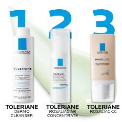 Pachet Anti-Roseata si Uniformizare – Toleriane Rosaliac, Sensitive si Lapte Demachiant | La Roche-Posay