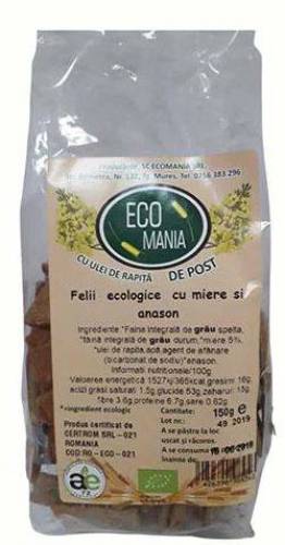 FELII CU MIERE SI ANASON Eco-Bio 150G - ECOMANIA