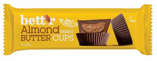 Praline cu crema de migdale, eco-bio, 3x13 g, Bett'r
