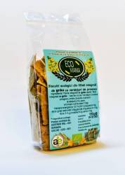 BISCUITI INTEGRALI CU VERDETURI PROVENSE Eco-Bio 150G - ECOMANIA