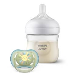 Set Biberon 125ml si Suzeta 0-6l, Natural Response, Avent