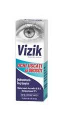 VIZIK PICATURI PENTRU OCHI USCATI SI OBOSITI 10ml, Zdrovit