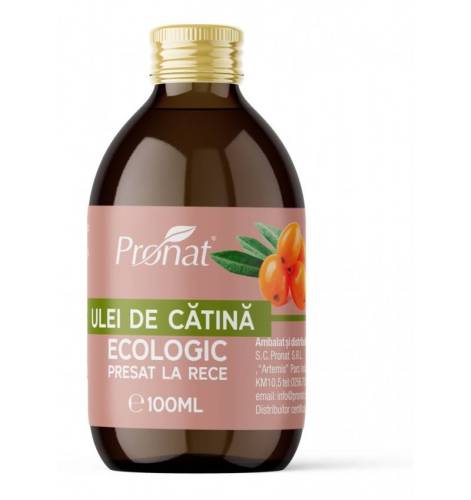 Ulei de catina presat la rece, eco-bio, 100 ml, Pronat