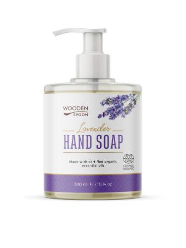 Sapun lichid pentru maini cu lavanda, eco-bio, 300 ml, Wooden Spoon