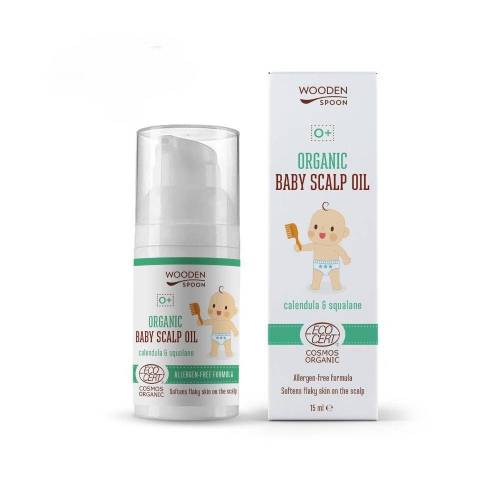 Ulei pentru scalpul bebelusilor, eco-bio, 15 ml, Wooden Spoon