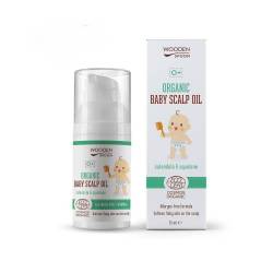 Ulei pentru scalpul bebelusilor, eco-bio, 15 ml, Wooden Spoon