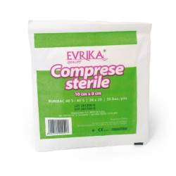 Comprese sterile taiate, 10x28 cm, 50 buc, Evrika Quality