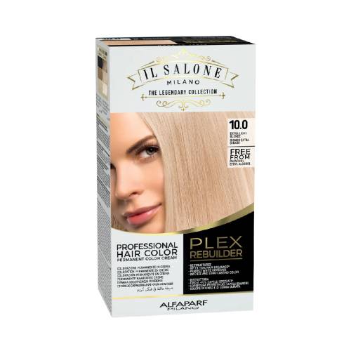 Vopsea permanenta Il Salone Plex Rebuilder Nr. 10.0 Extra Light Blonde, 100ml, Alfaparf