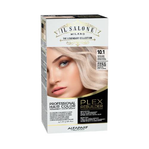 Vopsea permanenta Il Salone Plex Rebuilder Nr. 10.1 Extra Light Ash Blonde, 100ml, Alfaparf