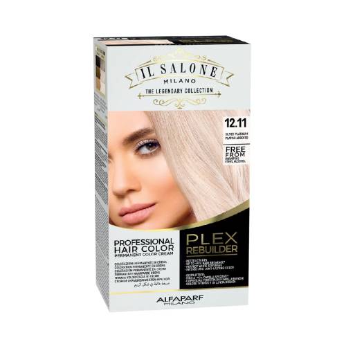 Vopsea permanenta Il Salone Plex Rebuilder Nr. 12.11 Silver Platinum, 100ml, Alfaparf