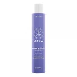 Sampon par blond cu pigment violet Anti-Yellow Actyva Colore Brillante, 250ml, Kemon