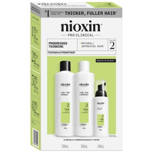 Set anti-caderea parului stadiu avansat Pro Clinical System 2 XL, Nioxin