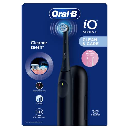 Periuta de dinti electrica iO2 Negru, 1 bucata, Oral-B