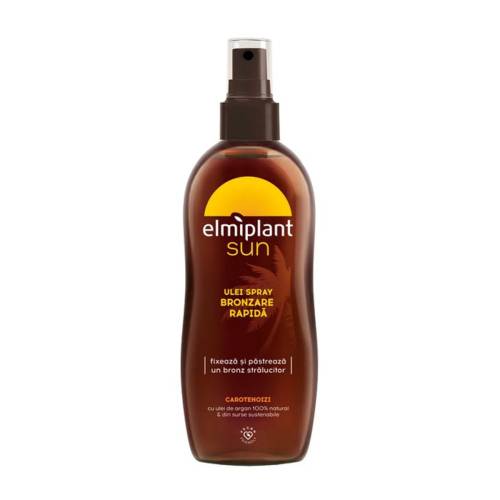 Ulei pentru bronz rapid SPF0, 150ml, Elmiplant