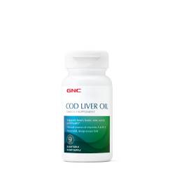 Cod Liver Oil - Ulei din Ficat de Cod, 400 mg, 30 capsule, GNC