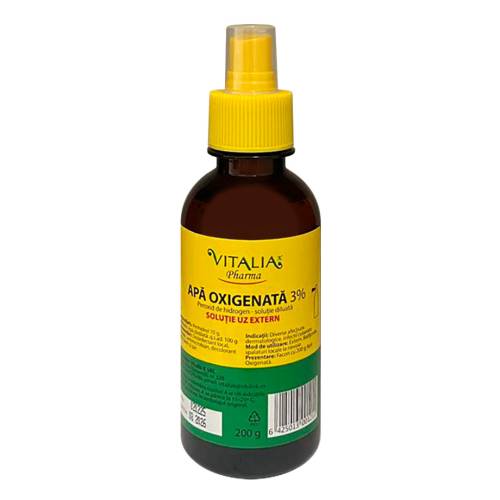 Apa oxigenata 3% cu pulverizator 200 g, Vitalia K