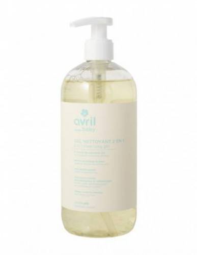 Gel de dus si sampon bebelusi, eco-bio, 500 ml, Avril