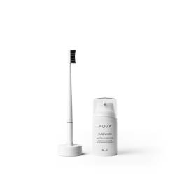 Set Periuta + Pasta de dinti 75ml Soft Pure White, Piuma