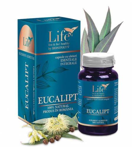 Eucalipt capsule cu uleiuri esentiale 30 capsule - DVR Pharm
