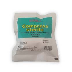 Comprese sterile netesute, 5cm x 5cm, 20 buc, Evrika Quality