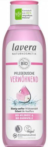 Gel de dus pentru rasfat cu trandafir salbatic si bumbac Eco-Bio 250ml - Lavera