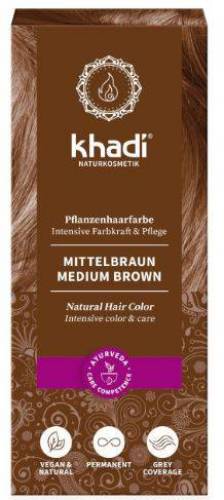 HENNA VOPSEA Naturala PAR SATEN MEDIU 100g - Khadi