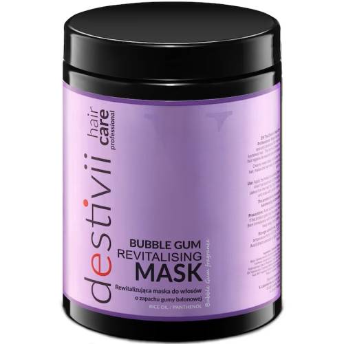 Masca pentru par mat si fara stralucire Bubble Gum, 1000ml, Destivii
