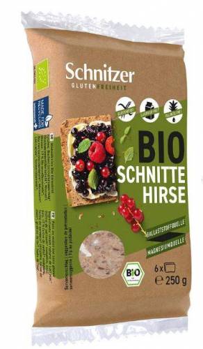 Paine din mei FARA GLUTEN, Fara LACTOZA Eco-Bio 6 felii, 250g - Schnitzer