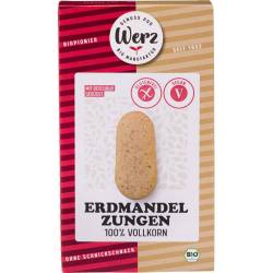 Fursecuri din faina integrala de orez si arahide, eco-bio, fara gluten, 125 g, Werz