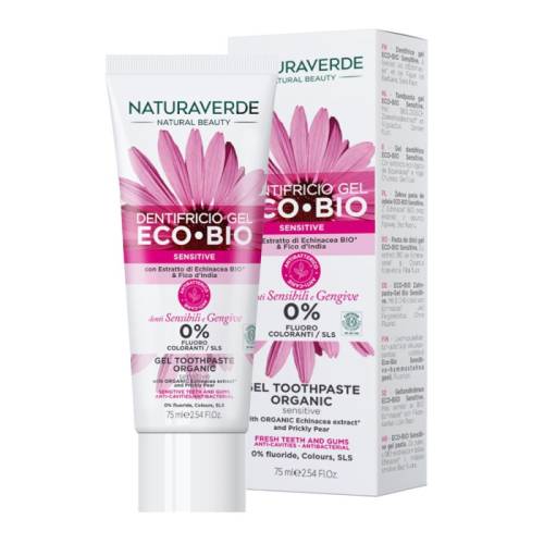 Pasta de dinti bio gel Sensitive, 75ml, Natura Verde