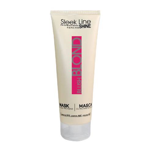 Masca cu pigment neutralizant Blond Blush Roz, 250ml, Sleek Line