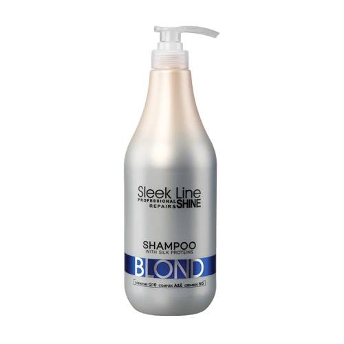 Sampon blond cu pigment neutralizant albastru, 300ml, Sleek Line