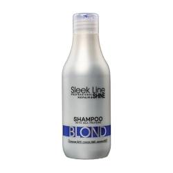 Sampon blond cu pigment neutralizant albastru, 300ml, Sleek Line