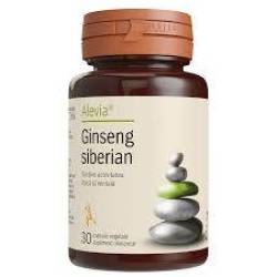 Ginseng Siberian, sustine activitatea fizica si mentala, 250 mg, 30 capsule, Alevia