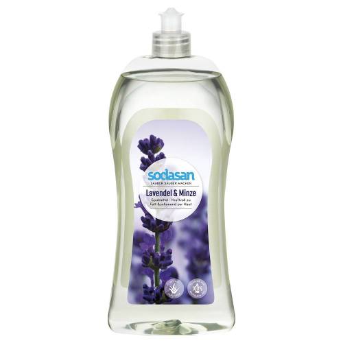 Detergent lichid de vase cu lavanda si menta, 1 L, Sodasan