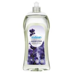 Detergent lichid de vase cu lavanda si menta, 1 L, Sodasan