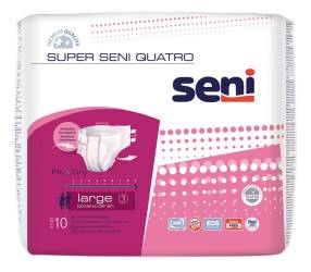 Scutecele cu sistem inchis Super Quatro, Large, 10 bucati, Seni