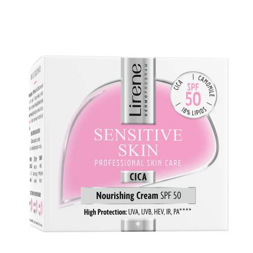 Crema hranitoare cu  SPF50 Sensitive Skin, 50ml, Lirene