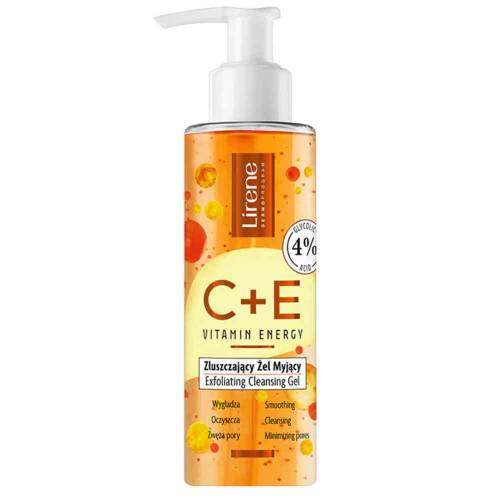 Gel exfoliant pentru curatare faciala Vitamin Energy Pro C + E, 150ml, Lirene