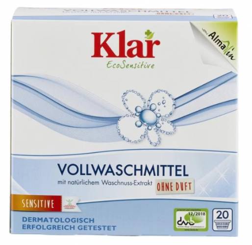 Detergent rufe cu nuci de sapun fara parfum, Eco-Bio, 1.11kg - Klar