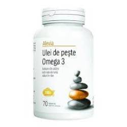 Ulei de peste Omega 3, 70 comprimate, Alevia