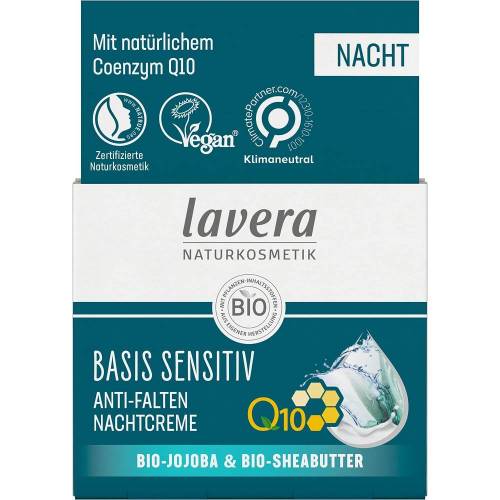 Crema de noapte antirid cu coenzima Q10, 50 ml, Lavera