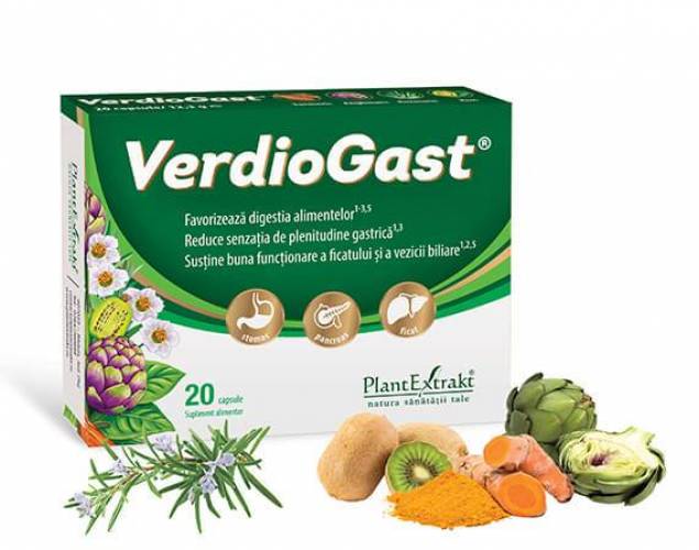 VerdioGast, 20 capsule, PlantExtrakt