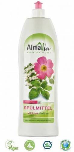 Detergent de vase cu trandafir salbatic si melisa Eco-Bio 1L - AlmaWin