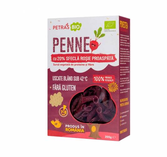 Penne din HRISCA si SFECLA ROSIE eco-bio 200g - Petras