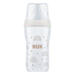 Biberon Perfect Match, Curcubeu, tetina marimea M, 260ml, Nuk