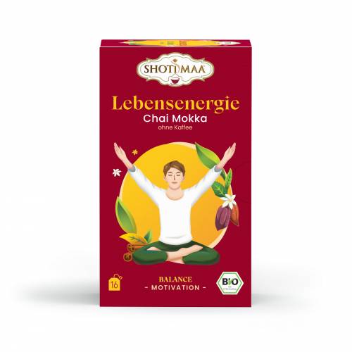 Ceai Shotimaa Balance Your Day, Life Energy, Chai Moka (fara cafea), eco-bio, 16 plicuri, Shotimaa