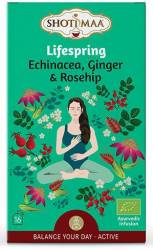Ceai Shotimaa Balance Your Day, Lifespring, cu echinacea, ghimbir si macese, eco-bio, 16 plicuri, Shotimaa